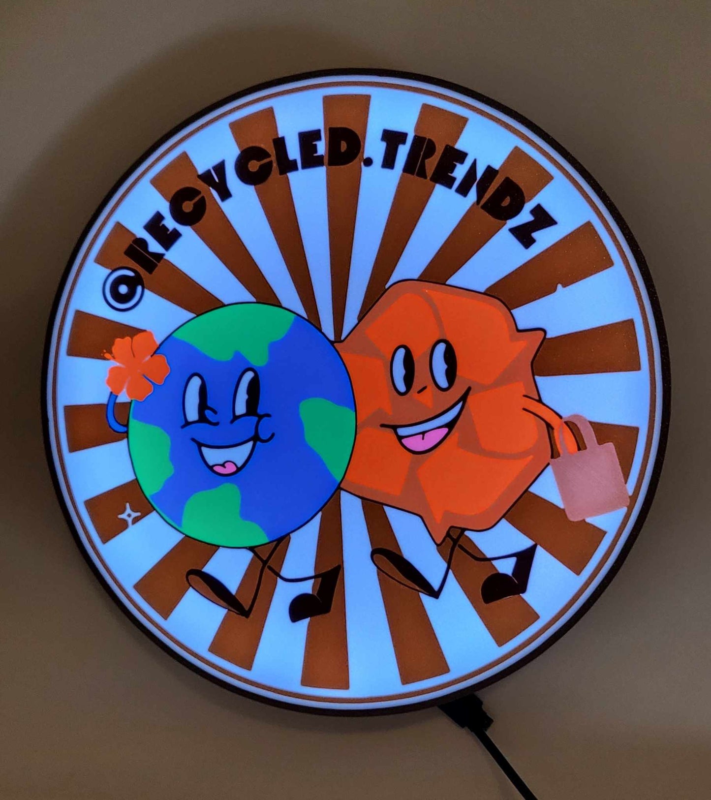Custom 3D Printed Light Display