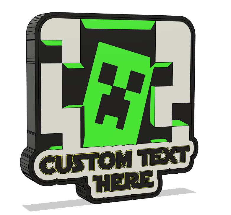 Custom Text Minecraft Light Display